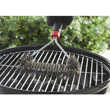 Weber Three-Sided Grill Brush for Easy Cleaning