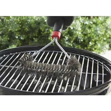 Weber Three-Sided Grill Brush for Easy Cleaning