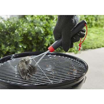 Weber Three-Sided Grill Brush for Easy Cleaning