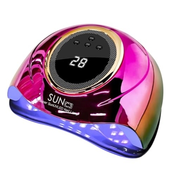 UV Light for Nails Lamp - MIRAGE LAYON with 63 Lamp Beads 4 Timer Setting & Auto Sensor, Professiona...