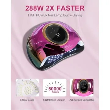 MIRAGE LAYON UV LED Nail Lamp for Quick Gel Curing