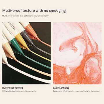 HINCE Ambience Color Matte Liquid Pen Eyeliner 0.6g (IDEATION) - White Color, Waterproof Smudge-Proof, Slim to Bold Eye Makeup with Flexible Felt Tip, Quick Drying Formula