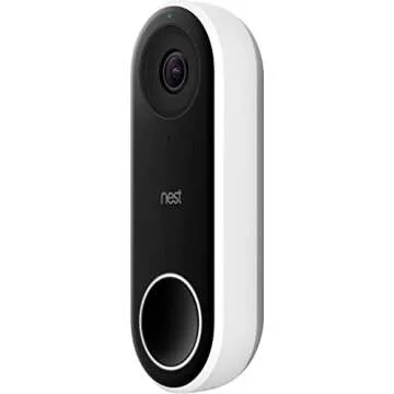 Google Nest Doorbell (Wired) - Formerly Nest Hello - Video Doorbell with 24/7 Streaming - Smart Doorbell Camera for Home with HDR Video, HD Talk and Listen, Night Vision, and Person Alerts