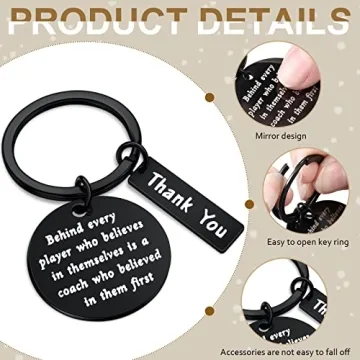 Yetene Coach Gifts Keychain Set for Appreciation