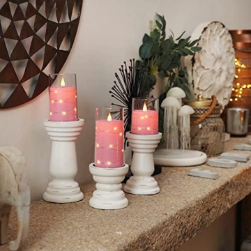 Homemory Flameless Candles with Remote Control Set of 3