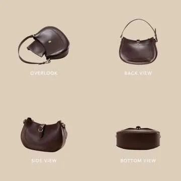 Vintage Vegan Leather Shoulder Bag (Red)