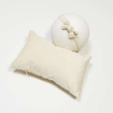 Zeroest Newborn Photography Posing Pillow with Headband