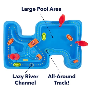 Simplay3 Big River and Roads Water Play Table for Kids