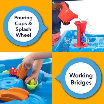 Simplay3 Big River and Roads Water Play Table for Kids
