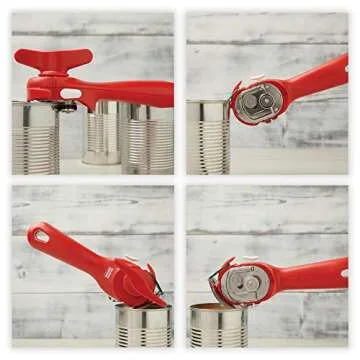 Kuhn Rikon Auto Safety LidLifter/Can Opener with Ring-Pull, 8 x 2.5 x 2.75 inches, White