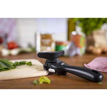 Kuhn Rikon Auto Safety LidLifter/Can Opener with Ring-Pull, 8 x 2.5 x 2.75 inches, White