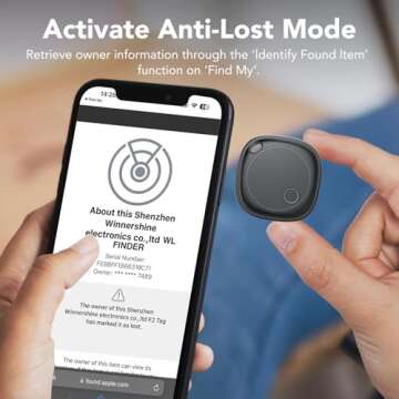 Air Tags 4 Pack Bluetooth Tracker for Apple Find My App