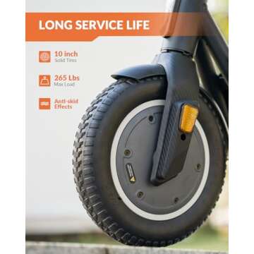 5TH WHEEL V20 Pro Electric Scooter with Turn Signals - 350W Motor &18 Mph, APP Support, 10" Tires, Dual Braking System and Cruise Control, Folding Commuter Electric Scooter for Adults and Teens