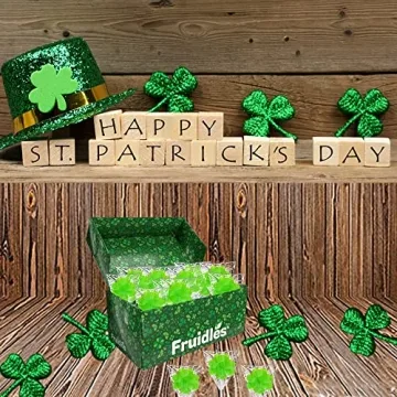 St. Patrick's Day Green Shamrock Lollipops, 50-Pack