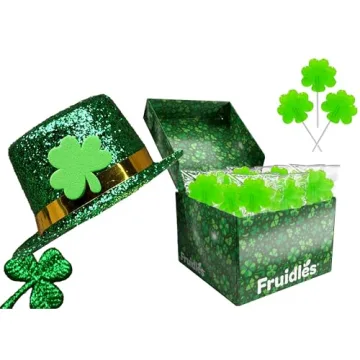 St. Patrick's Day Green Shamrock Lollipops, 50-Pack