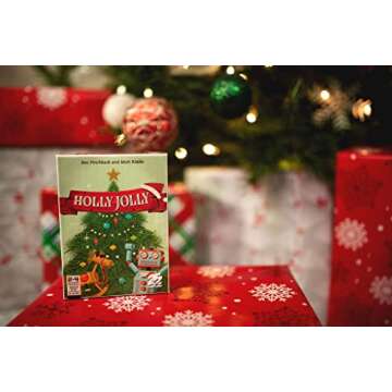 Holly Jolly , Christmas Themed Family Card Game , Collect Presents Ornaments & Stockings - 25th Century Games
