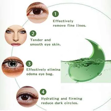 POSTA Collagen Eye Mask, 60 PCS Under Eye Treatment Gels Eye Patches, With Anti-Aging Hyaluronic Acid For Moisturizing & Reducing Dark Circles Puffiness Wrinkles Fine Lines