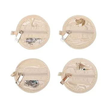 Angelina's Palace Round Jewelry Organizer Case for Travel