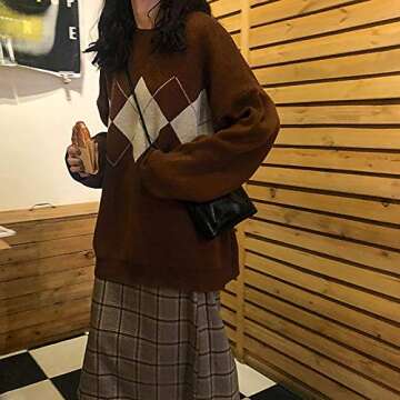 Stylish 8888 ksowam Women's Oversized Knit Sweater