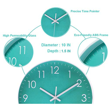 Epy Huts Silent Sweep Wall Clock for Home and Office Decor