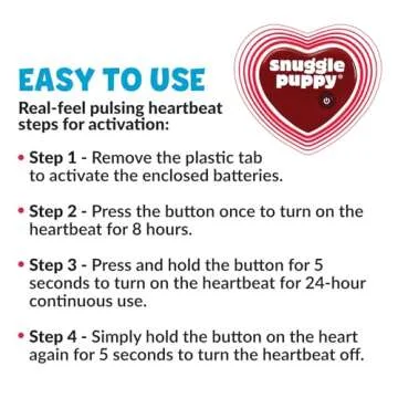 Original Snuggle Puppy Junior. Heartbeat Behavioral Aid Puppy Toy. Puppy Heartbeat Toy Sleep Aid (Black)