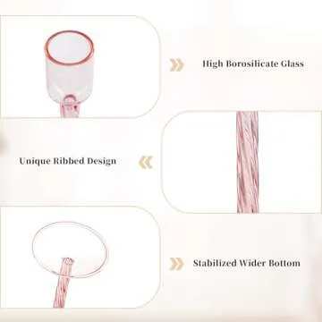 Glasseam Glass Candlestick Holders Set for Elegant Centerpieces