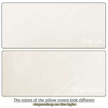 StangH Velvet Kids Body Pillow Cover with Zipper, Super Soft Touch Body Pillowcase for Babies/Pregnant Women/Adults, Ivory, 20 x 54-inch, 1 Piece