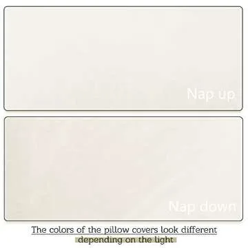 StangH Velvet Kids Body Pillow Cover with Zipper, Super Soft Touch Body Pillowcase for Babies/Pregnant Women/Adults, Ivory, 20 x 54-inch, 1 Piece