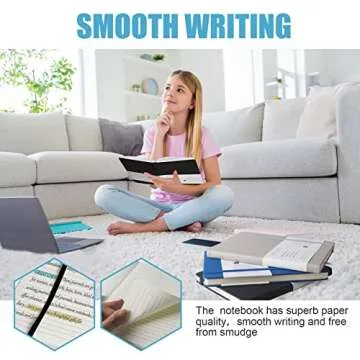 EMOMAS Lined Journal Notebooks - 3 Pack, 160 Pages