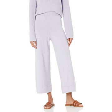 The Drop Women's Bernadette Pull-On Cropped Sweater Pant, Dusty Purple, XS