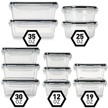 Fullstar 12 PCS BPA-Free Leakproof Food Storage Containers