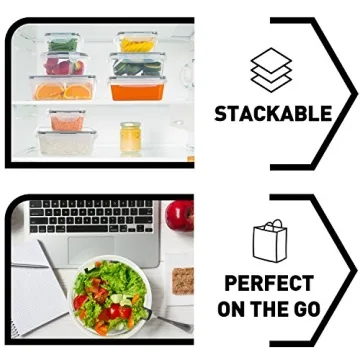 Fullstar 12 PCS BPA-Free Leakproof Food Storage Containers