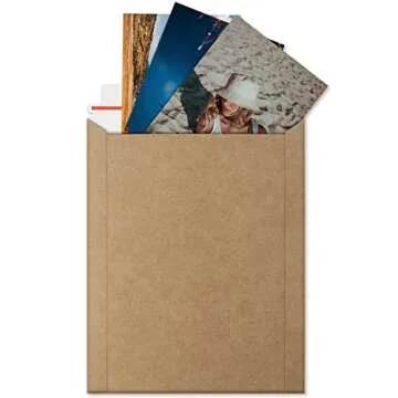 ValBox 9x11.5 Self Seal Photo Document Mailers 25 Pack Stay Flat Brown Cardboard Envelopes, 9.25 x 11.75 Inches