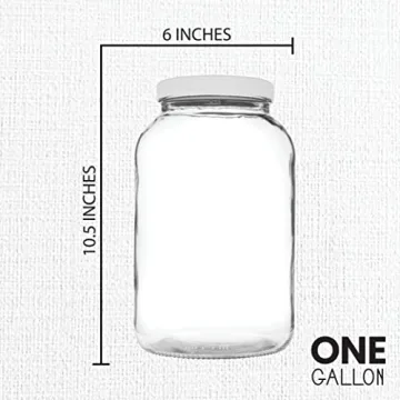 1 Gallon Mason Jars - Perfect for Fermenting & Canning