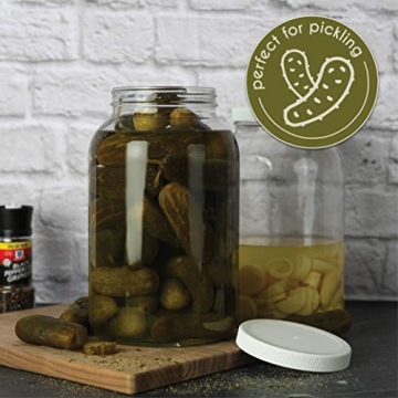 1 Gallon Mason Jars - Perfect for Fermenting & Canning