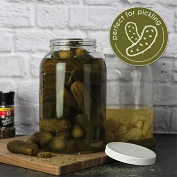 1 Gallon Mason Jars - Perfect for Fermenting & Canning
