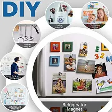 LOVIMAG 12Pcs Stylish Strong Fridge Magnets for Organization