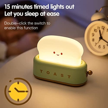 KAMEISHI Cute Kids Toast Lamp - Adjustable Night Light