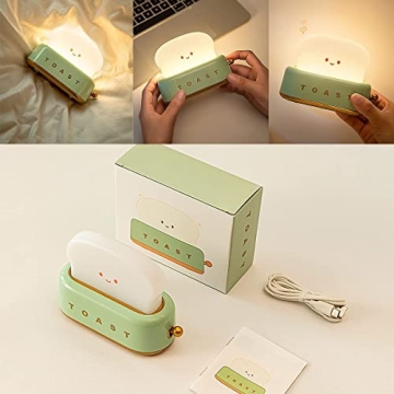 KAMEISHI Cute Kids Toast Lamp - Adjustable Night Light
