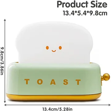 KAMEISHI Cute Kids Toast Lamp - Adjustable Night Light