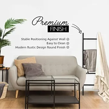 Stylish Blanket Ladder for Living Room - Versatile Decor