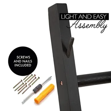 Stylish Blanket Ladder for Living Room - Versatile Decor