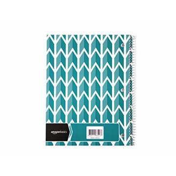 Amazon Basics College Ruled Spiral Notebooks 5-Pack Assorted Colors