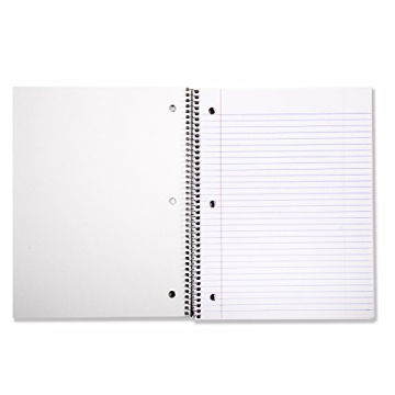 Amazon Basics College Ruled Spiral Notebooks 5-Pack Assorted Colors