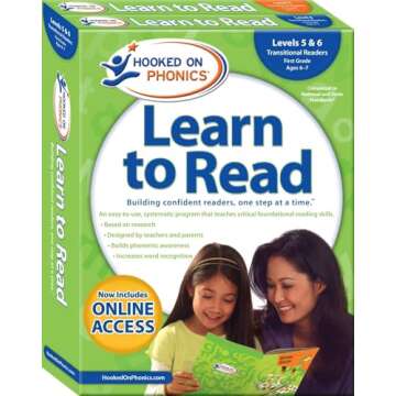 Hooked on Phonics Learn to Read - Levels 5&6 Complete: Transitional Readers (First Grade | Ages 6-7)...