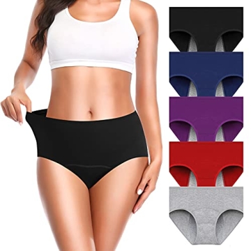 OLIKEME Comfortable Cotton Panties for Women and Teens