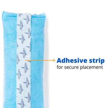 Medline Deluxe Perineal Cold Packs with Adhesive Strip, 4.5" x 14.25", Pack of 24, Ideal for Postpartum Perineal Care
