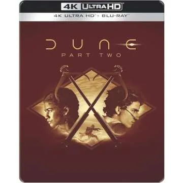 Dune: Part Two Limited Double SteelBook Collector's Edition, 4K Ultra HD + Blu-ray, Region Free, Limited 2,000 Copies