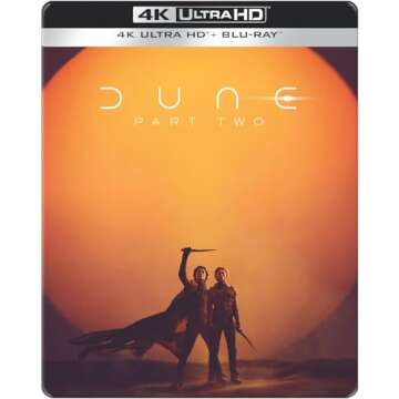 Dune: Part Two Limited Double SteelBook Collector's Edition, 4K Ultra HD + Blu-ray, Region Free, Limited 2,000 Copies