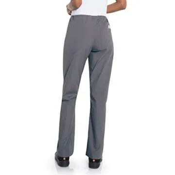 Stylish Urbane Women's Relaxed Drawstring Scrub Pant in Grey